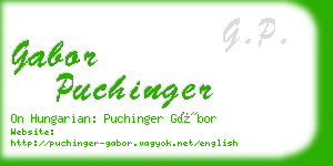gabor puchinger business card